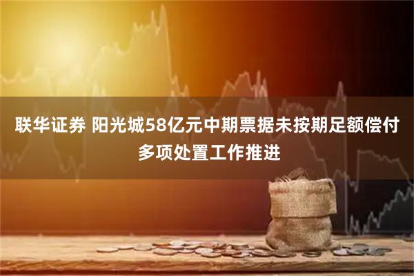 联华证券 阳光城58亿元中期票据未按期足额偿付 多项处置工作推进