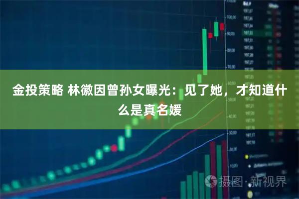 金投策略 林徽因曾孙女曝光：见了她，才知道什么是真名媛