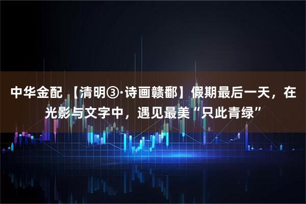 中华金配 【清明③·诗画赣鄱】假期最后一天，在光影与文字中，遇见最美“只此青绿”